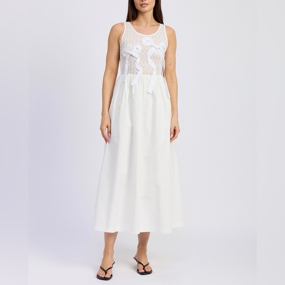 En Saison Denver Mixed Media Midi Dress - Picture 8 of 16